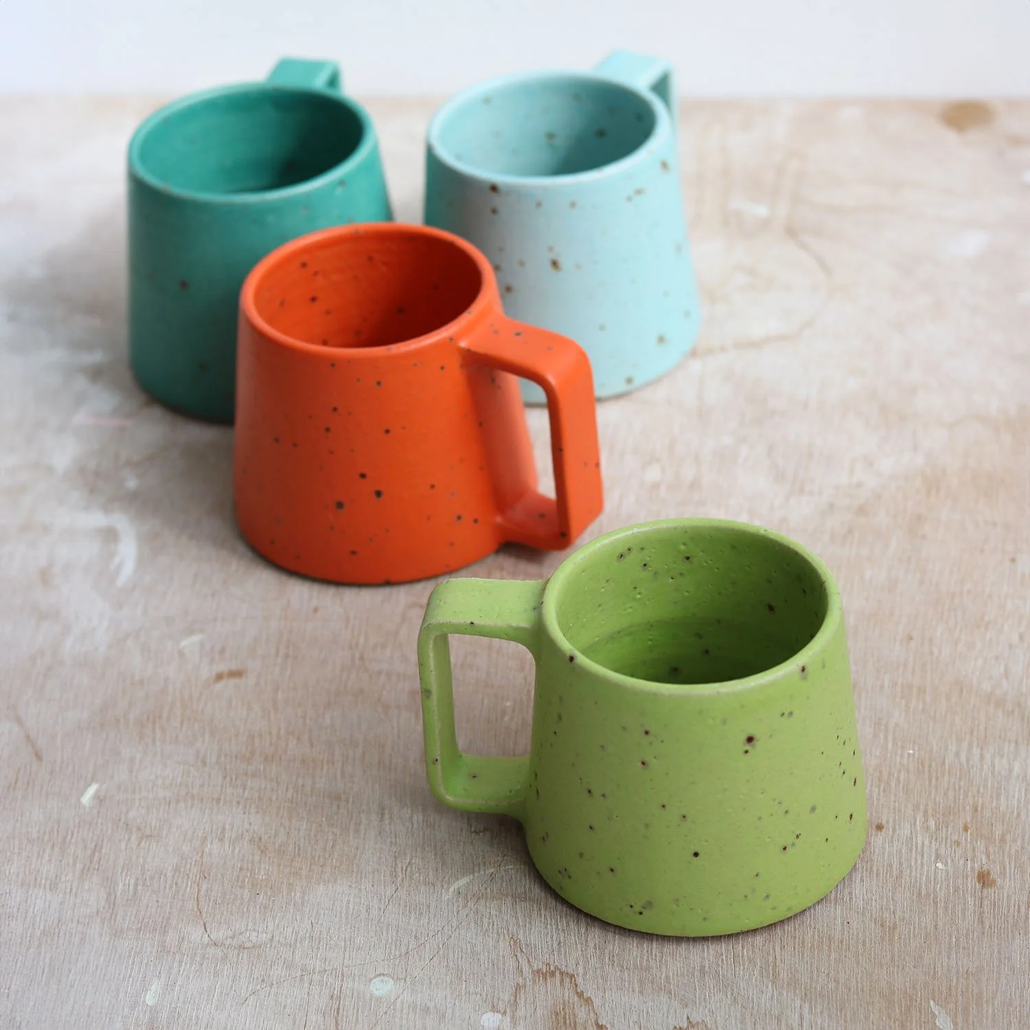 Stoneware Mug in Chartreuse — Lisa Wilson Pottery